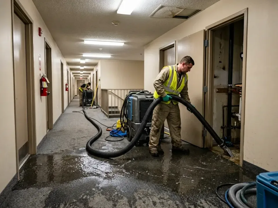 multi-unit-apartment-hallway-f-005 — frequently asked questions, Emergency Burst Pipe Water Extraction & Removal in Harvest,…